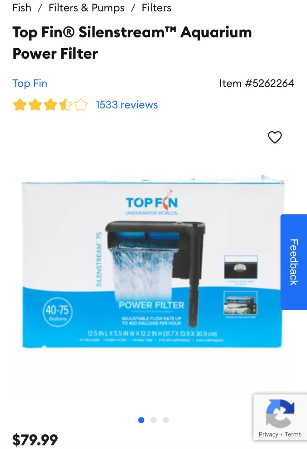 Top Fin Silenstream Aquarium Power Filter - photo 2