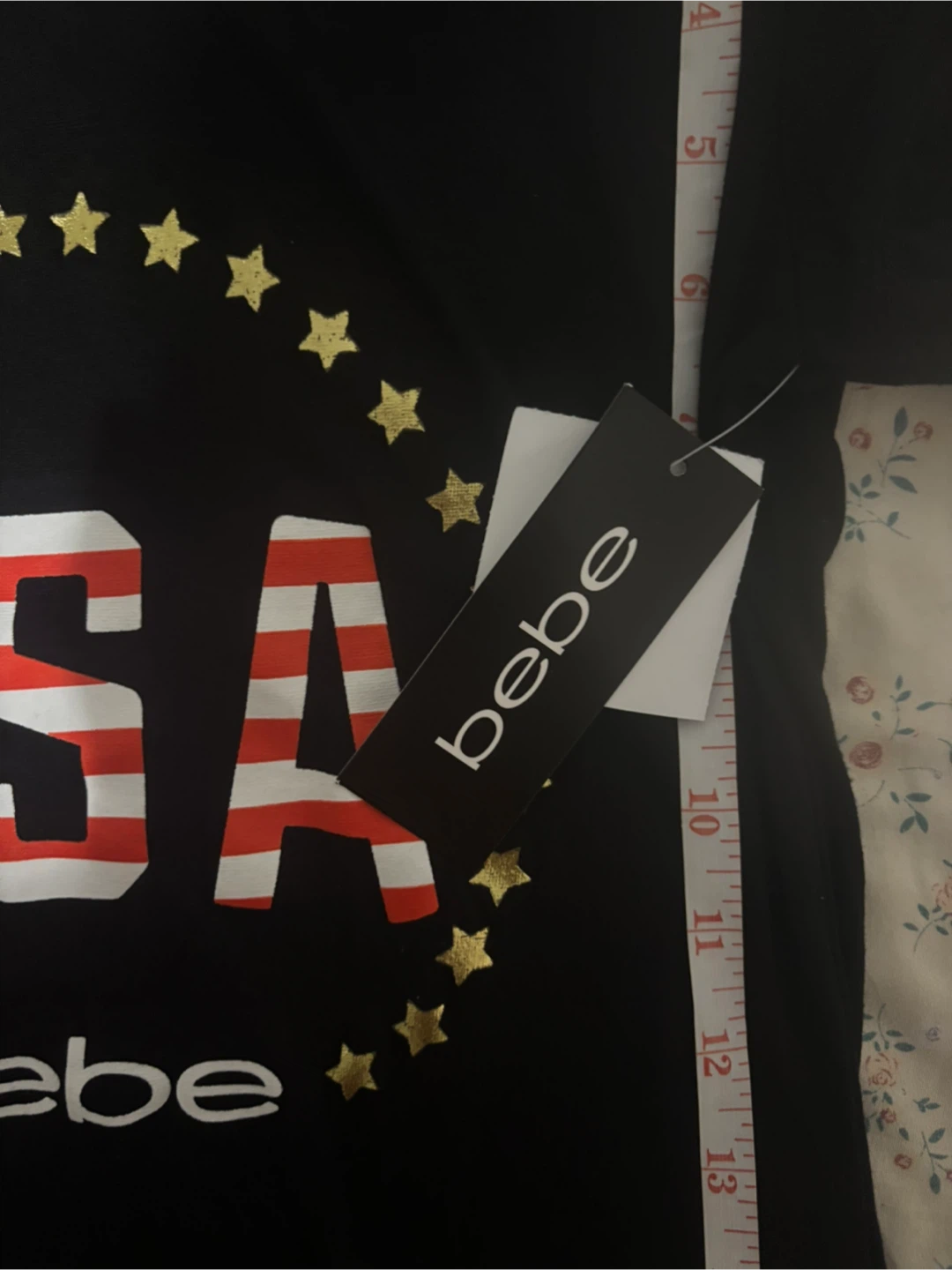 Brand new Bebe USA Black T-Shirt Size S - photo 3
