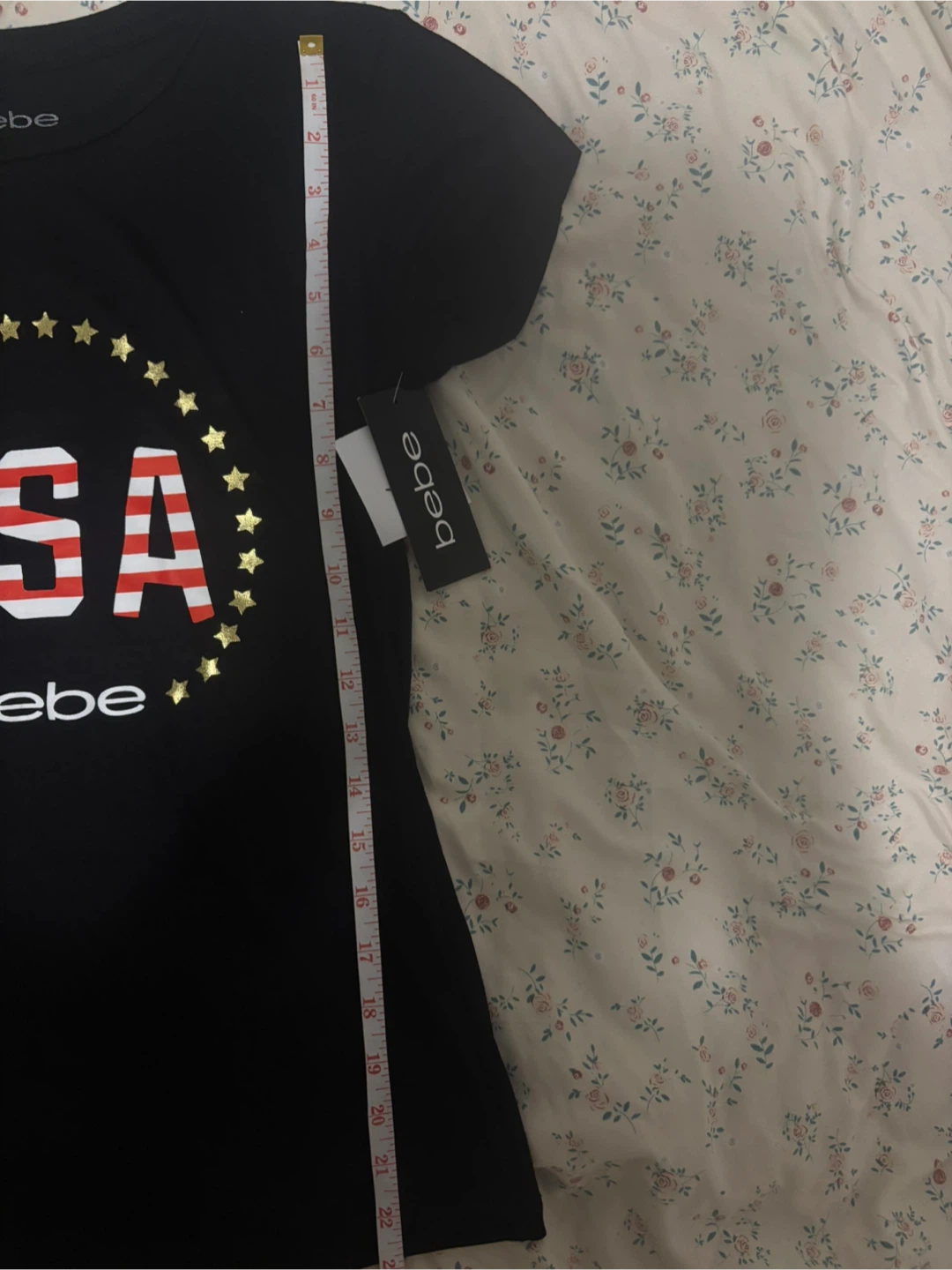 Brand new Bebe USA Black T-Shirt Size S - photo 4