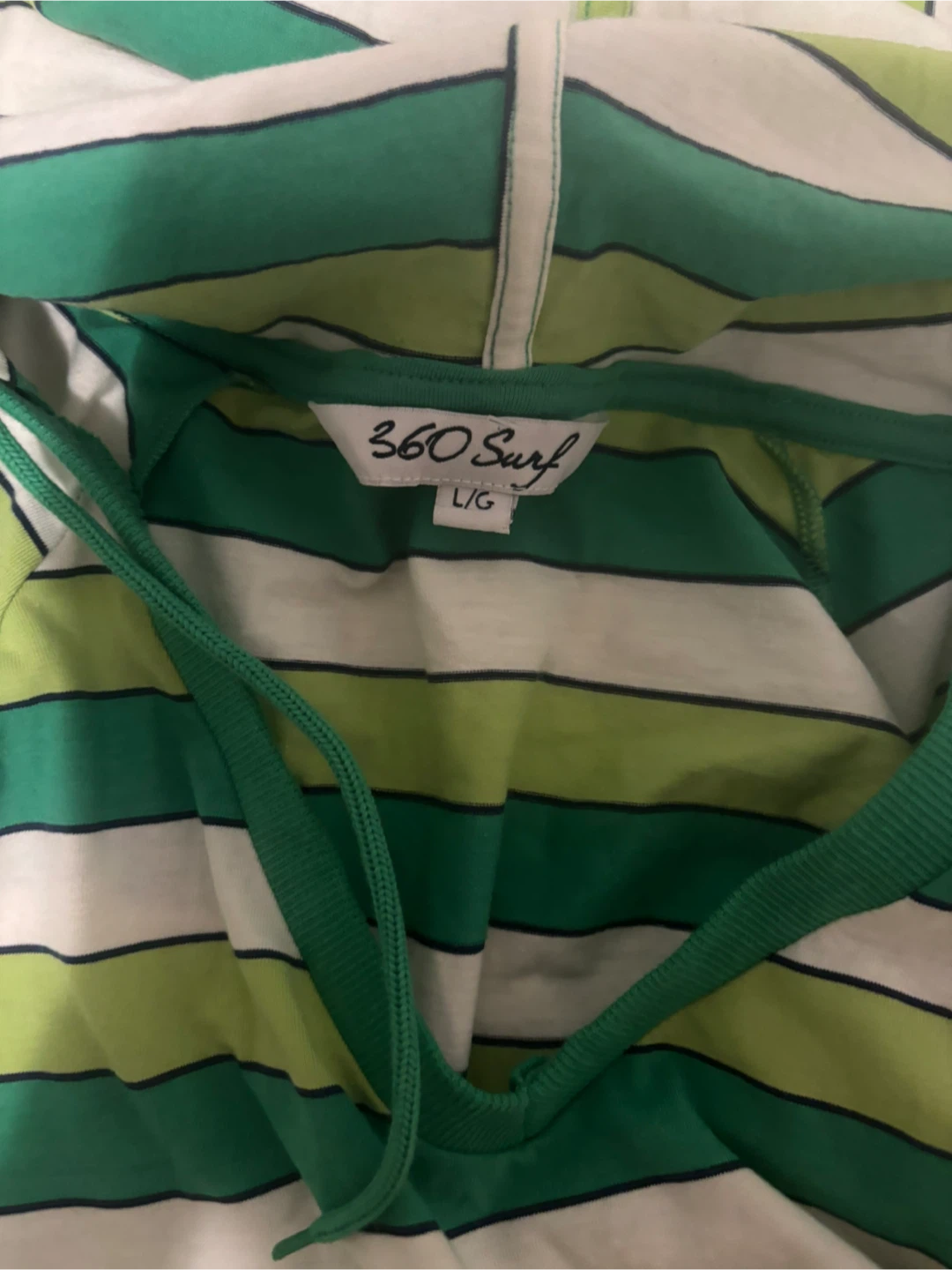 360 Surf Striped V-Neck Hoodie - photo 2