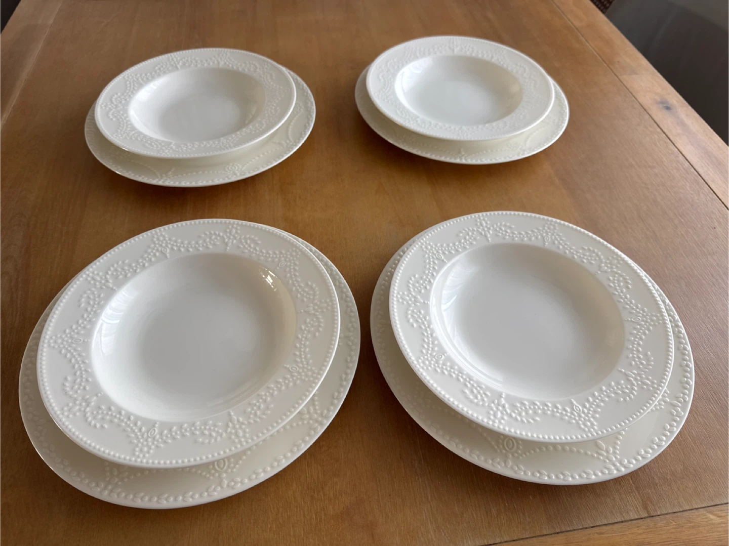 Intesa Home Premium Porcelain pasta Bowls and plates 8pcs - photo 3