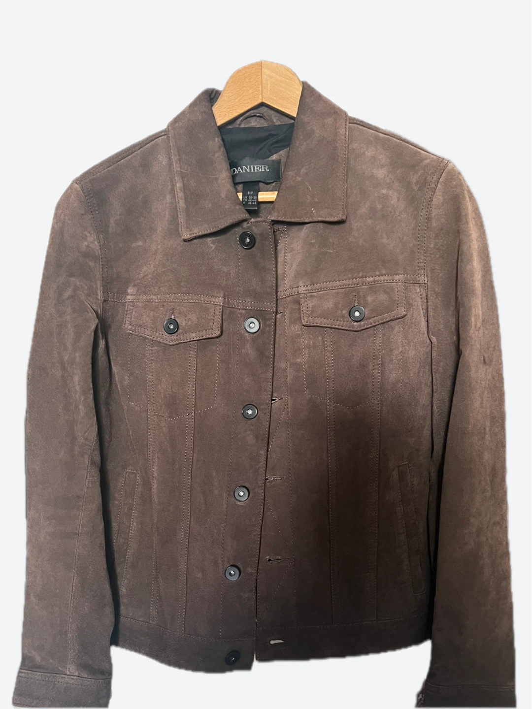 DANIER - Suede Trucker Jacket - Size SM - photo 5