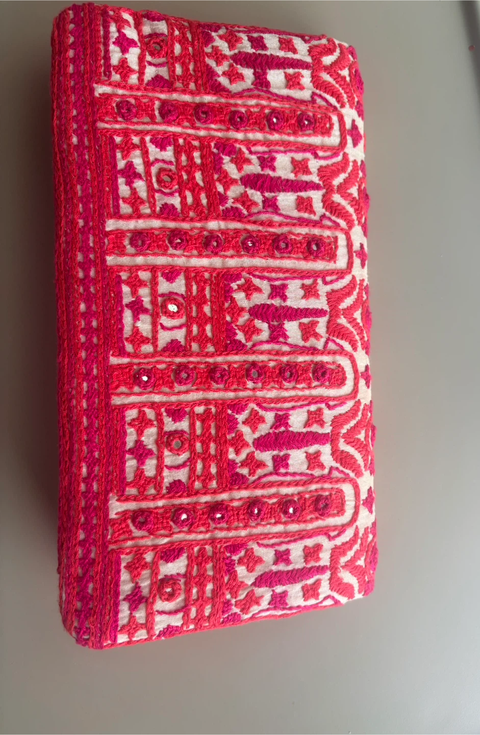 Embroidered Clutch Purse