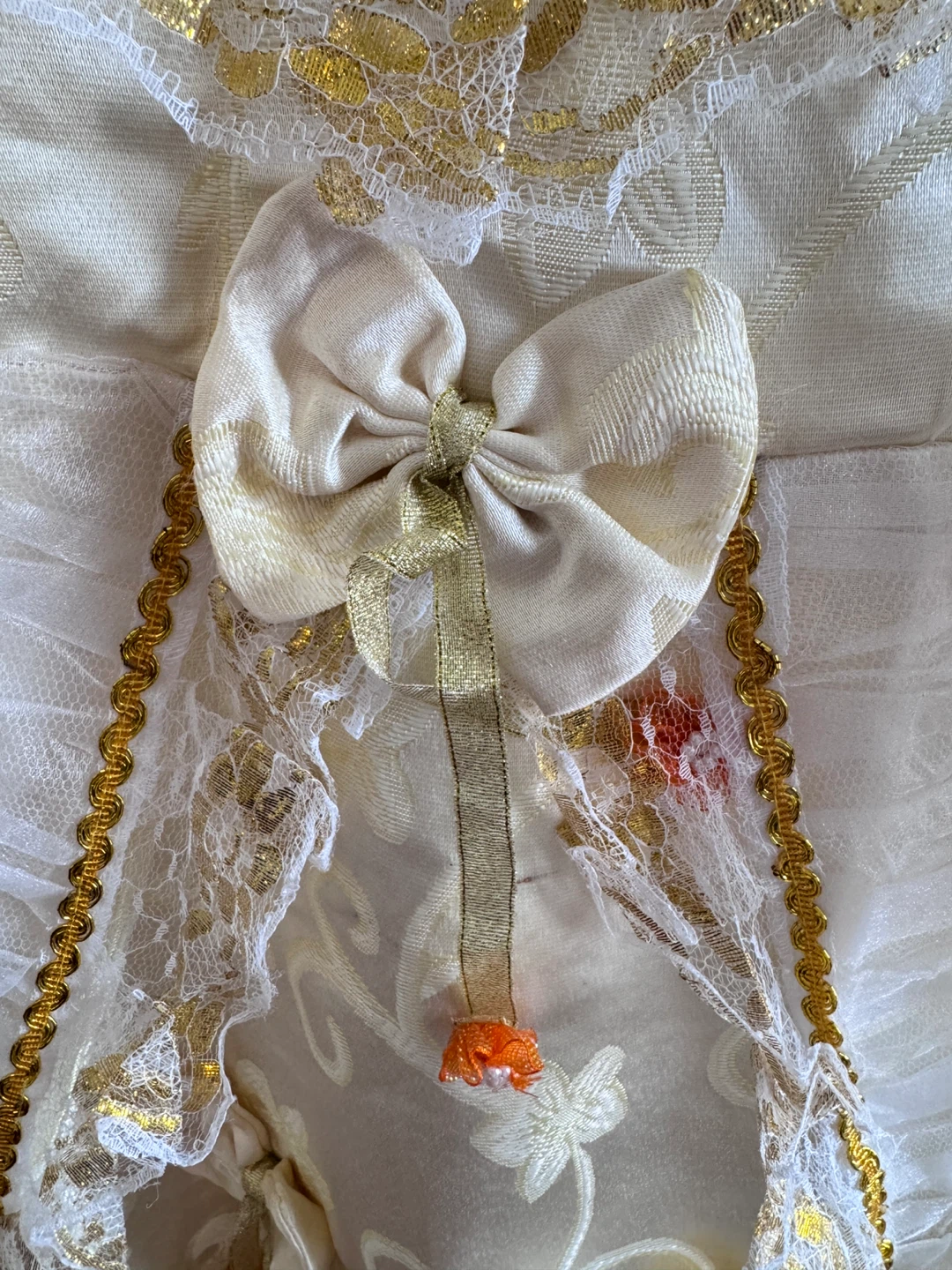Cream and Gold Girls Dress Toddler size 6-7T - photo 2