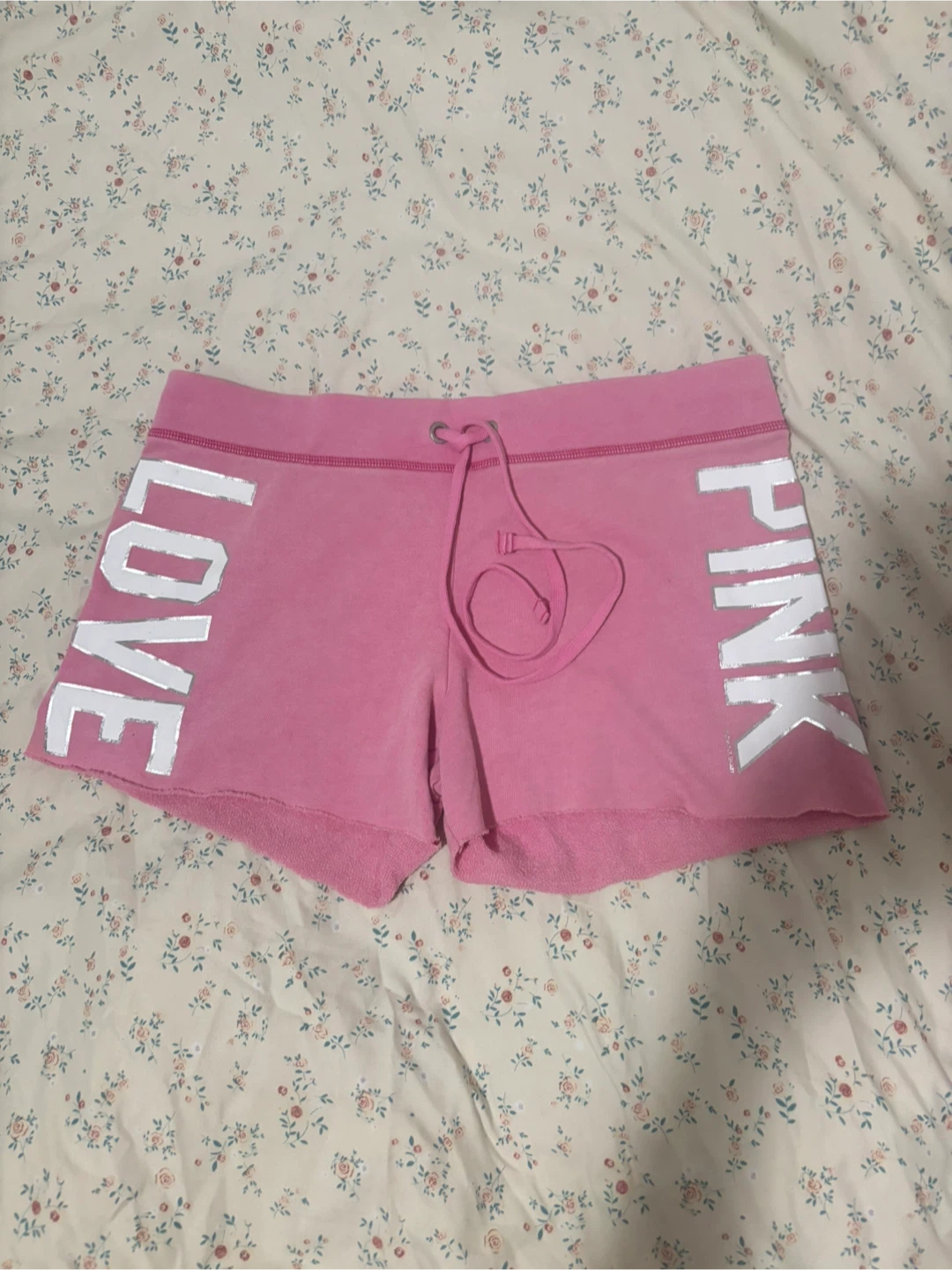 Low rise Pink Victoria's Secret "LOVE PINK" Sweat Shorts