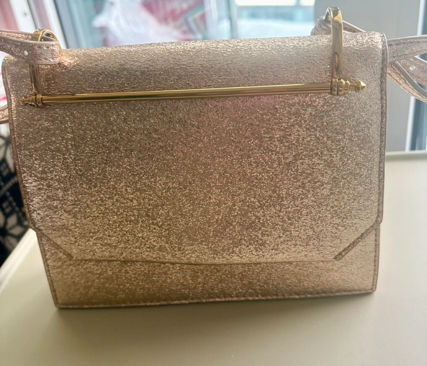 Rose Gold Glitter Clutch Handbag - photo 2