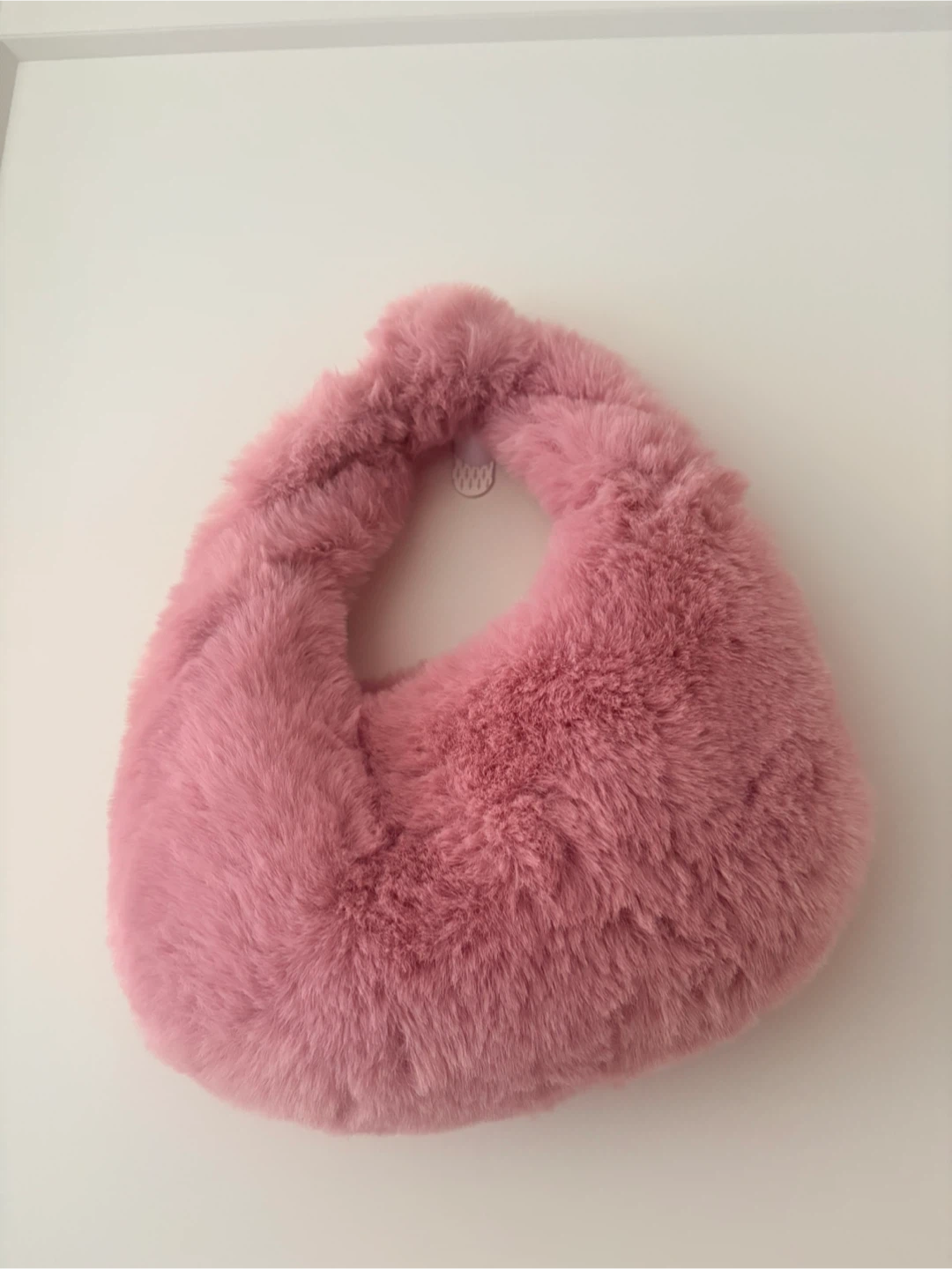 Pink Faux Fur Handbag