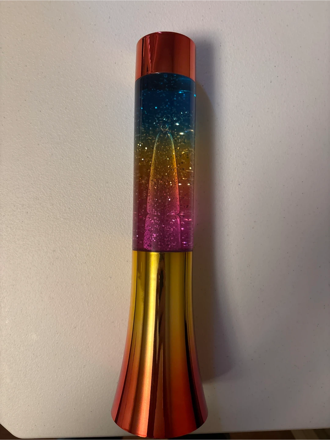 new! Art+Sound Rainbow Motion Glitter Lamp - photo 3