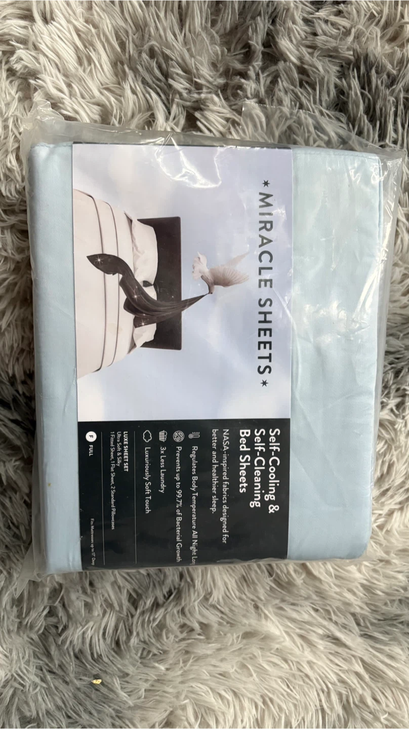 Miracle Brand Self-Cooling & Self-Cleaning Bed Sheets
