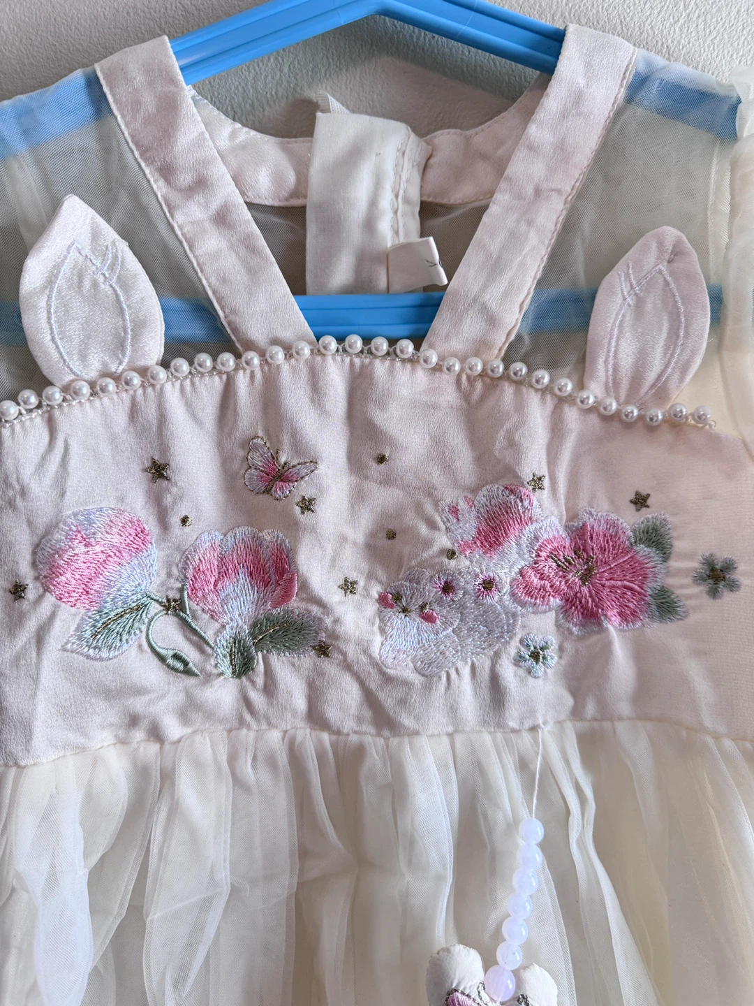 Butterfly Dress with Pearls and Ears Toddler-size 5-6T - photo 2