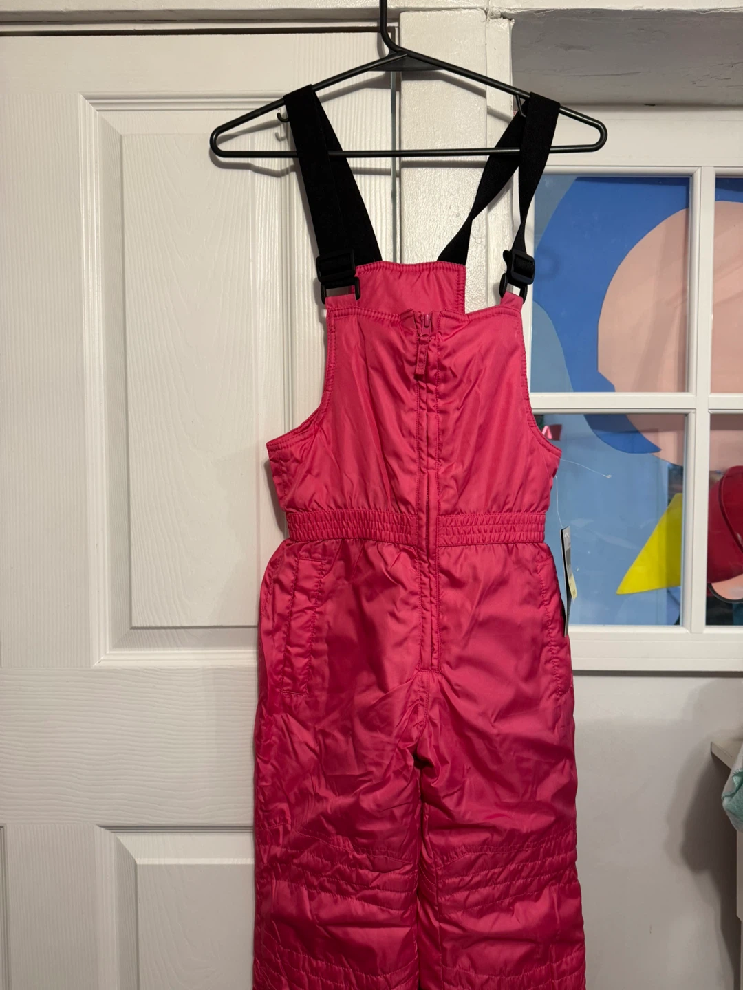 Kids Pink Snow Bib Overalls - photo 2