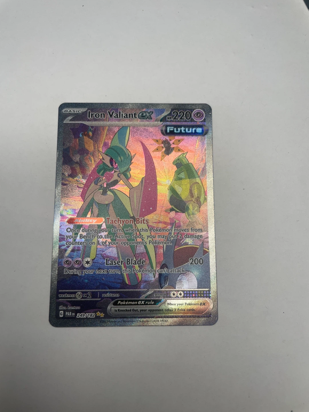 Pokemon TCG Iron Valiant EX Card