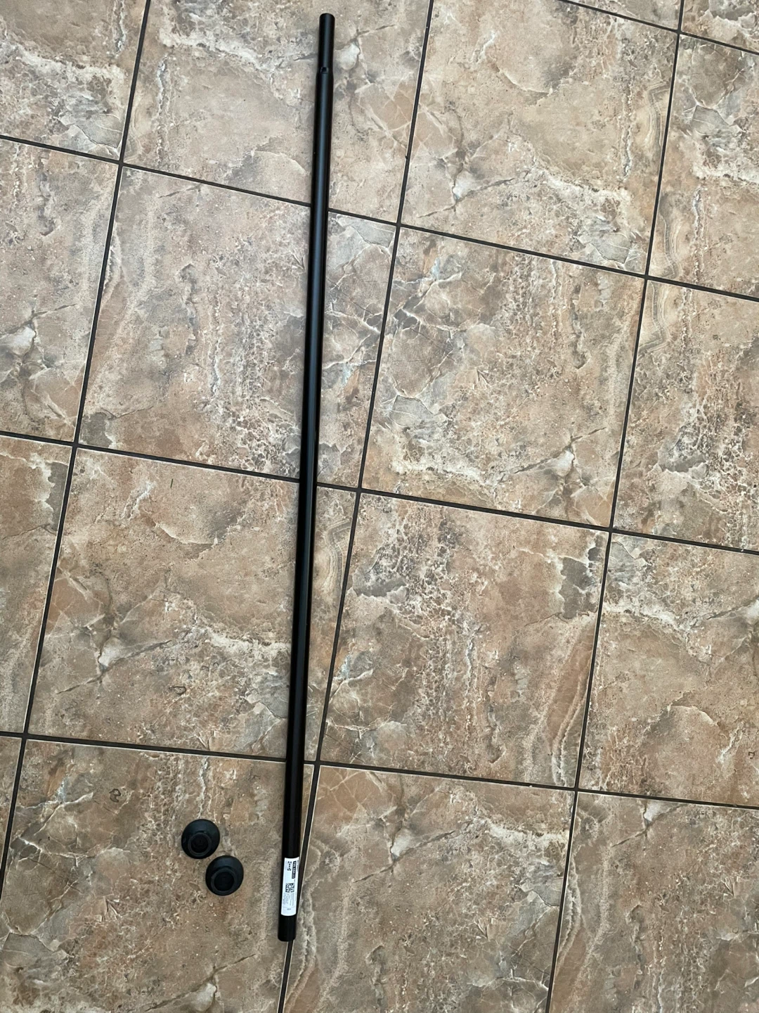 IKEA BOTAREN Black Shower Curtain Rod