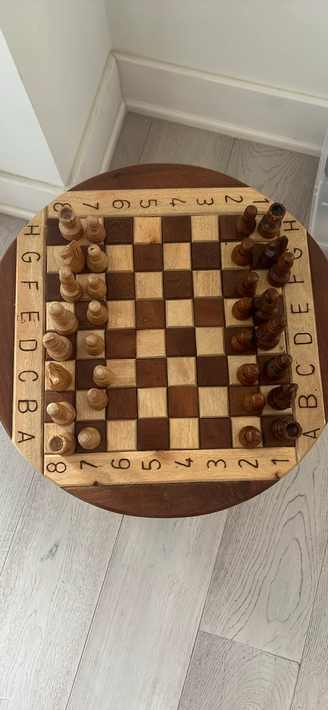 Wooden Folding Chess Set - photo 2