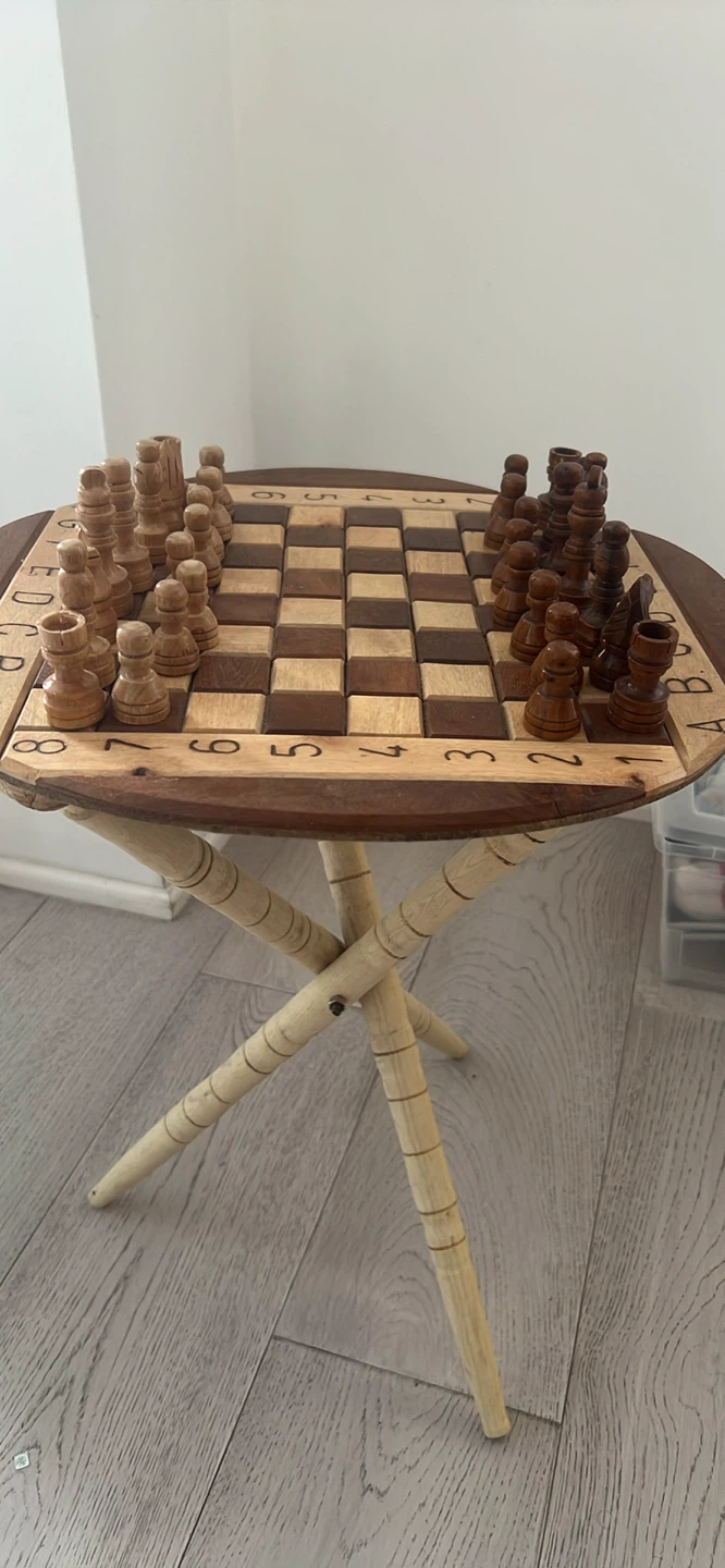Wooden Folding Chess Set - photo 3