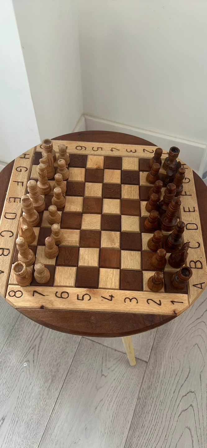 Wooden Folding Chess Set