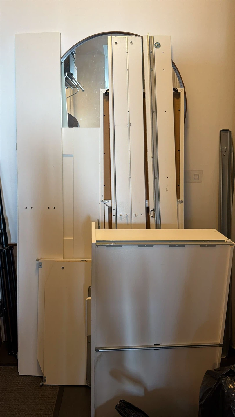 IKEA BRIMNES double Bed Frame with Storage - photo 2