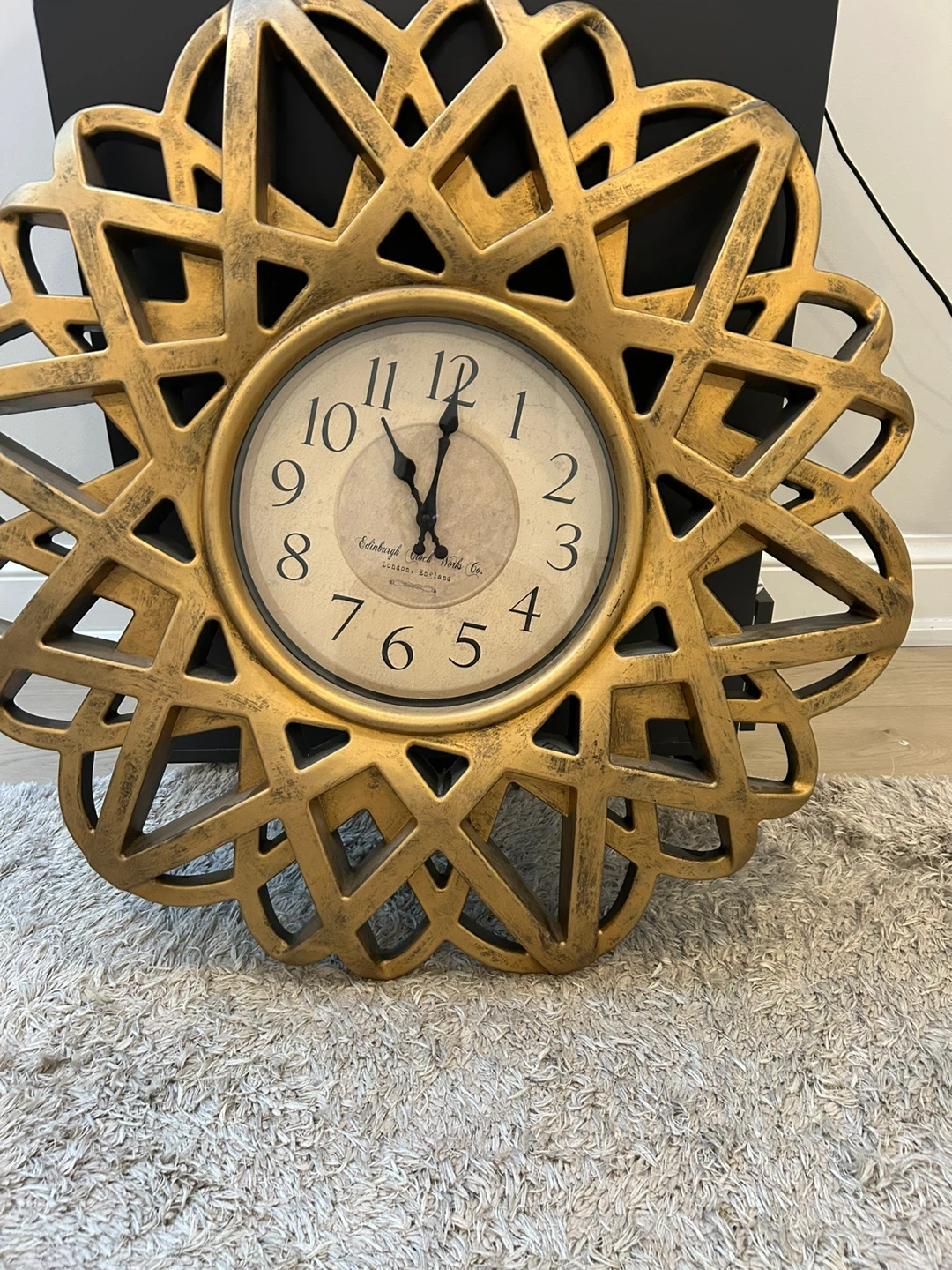 Edinburgh Crystal Co. Wall Clock - Gold