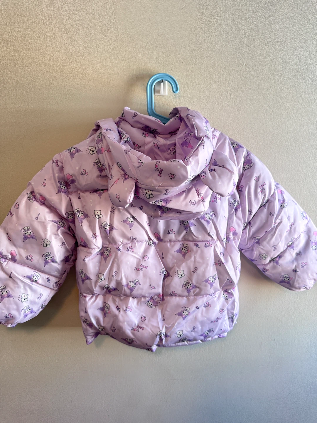 Girls' Purple Kuromi Puffer Jacket Toddler 6-7T - photo 3