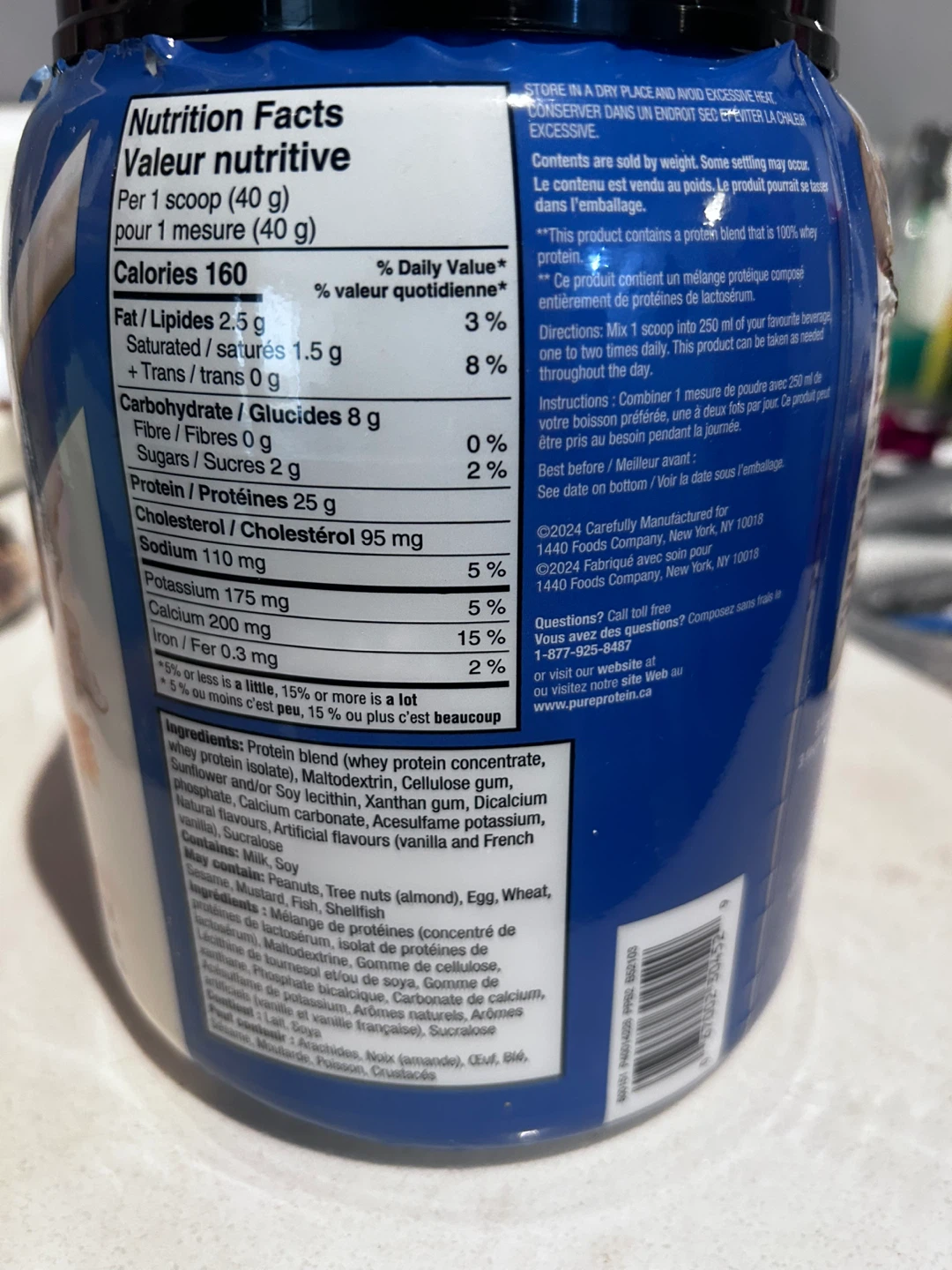 Pure Protein 100% Whey Protein Powder - Vanilla Milkshake