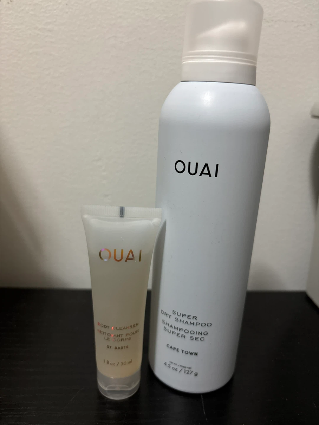 OUAI Super Dry Shampoo & Body Cleanser Travel Set