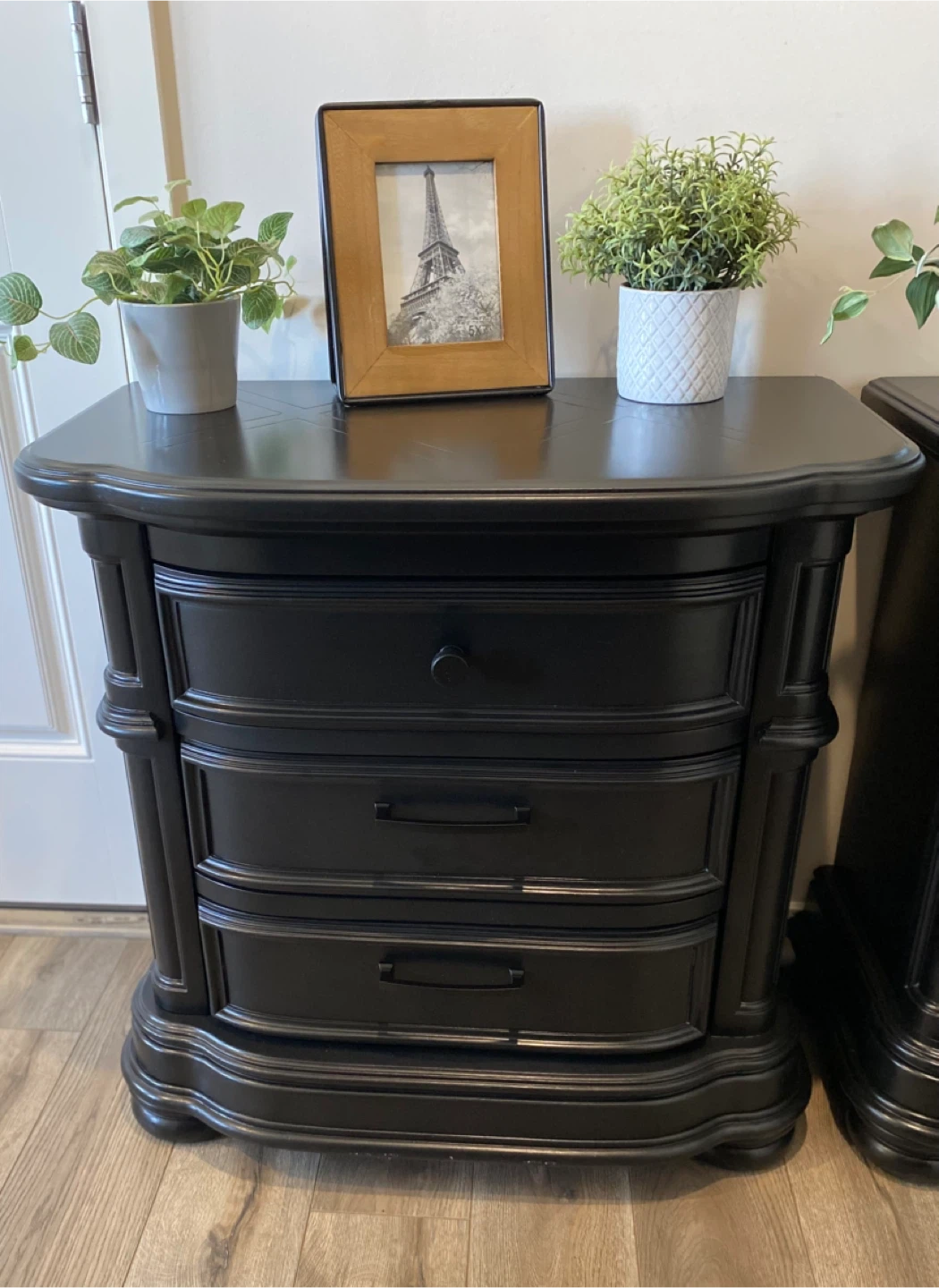 Hardwood King Nightstands Elegant Black - photo 3