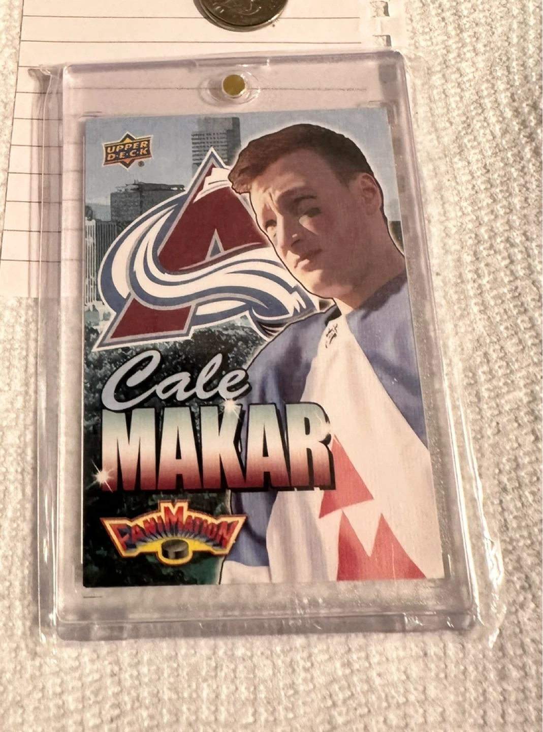 Upper Deck Cale Makar Hockey Card