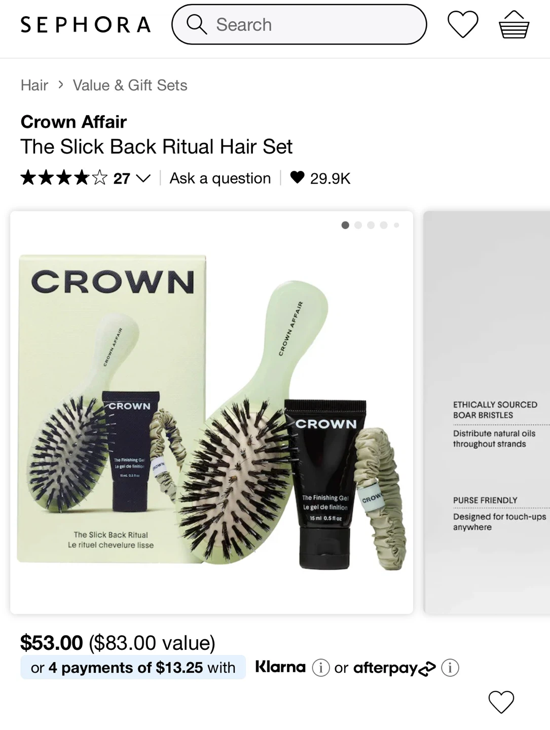 Crown Affair The Slick Back Ritual Hair Set - photo 2