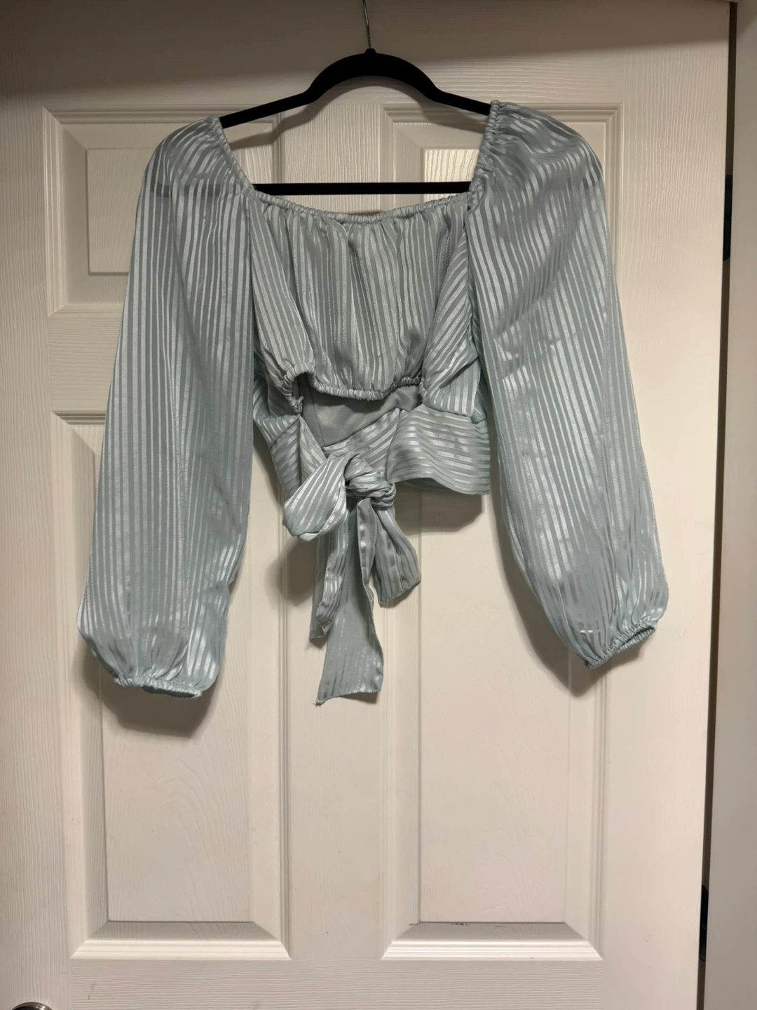 Two Japna Women's Ruched Smocked Crop Tops Size M - photo 3