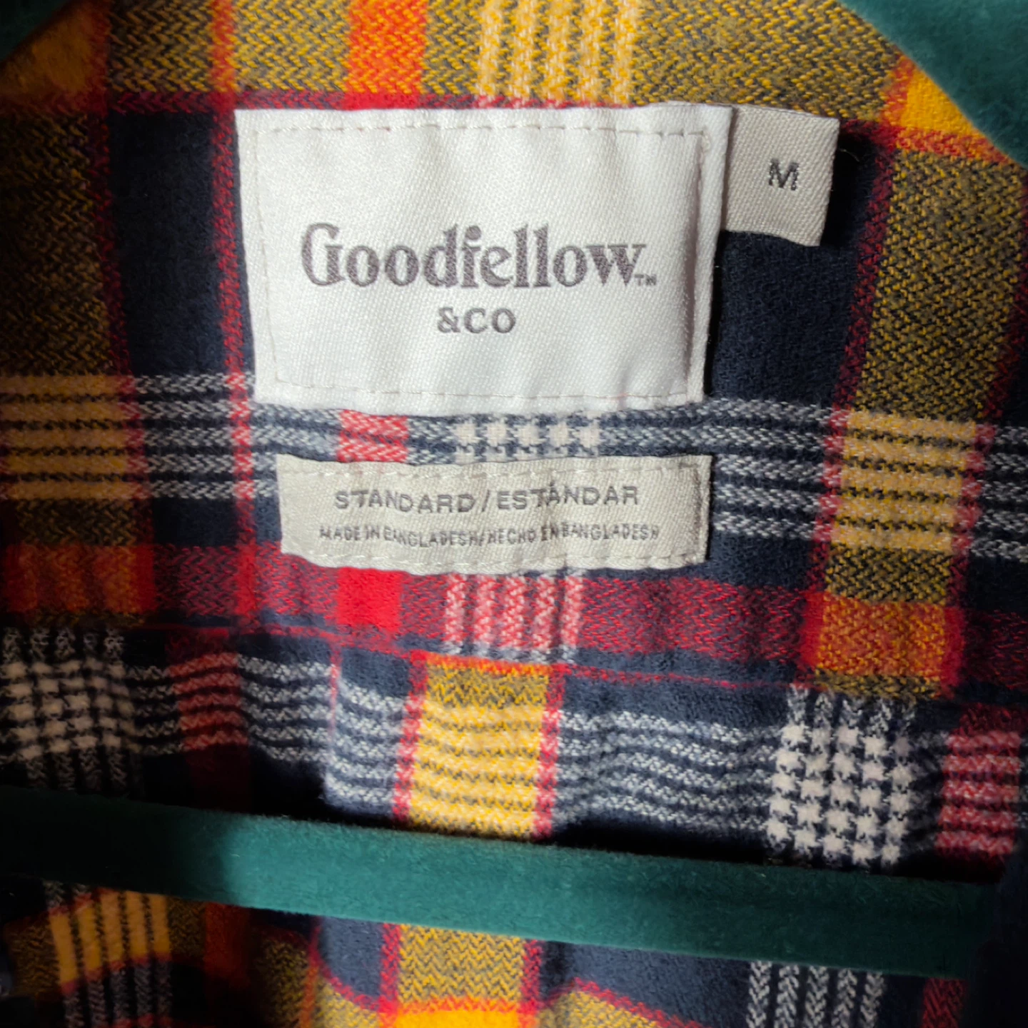 Goodfellow & Co Plaid Flannel Button-Up Shirt Size M 100% Cotton - photo 4