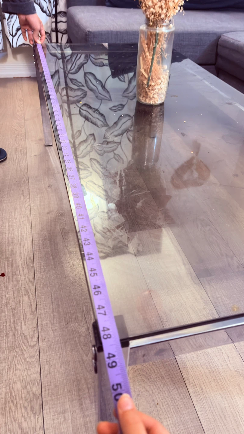 Glass Top Coffee Table with Chrome Legs - photo 5