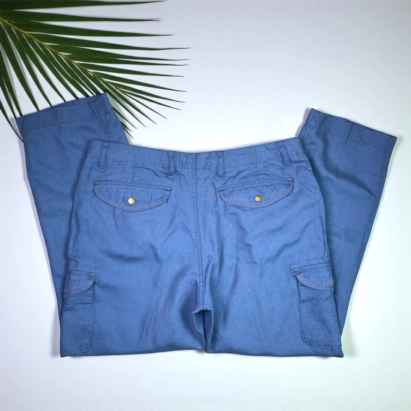 L.L. Bean NWT Favorite Fit Linen Blend Cargo Pants - photo 5