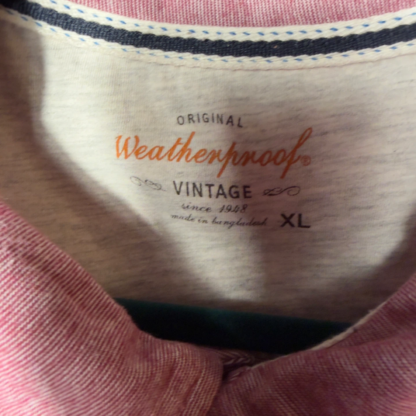 Weatherproof Vintage Polo Shirt - Red Heather - Size XL - photo 3