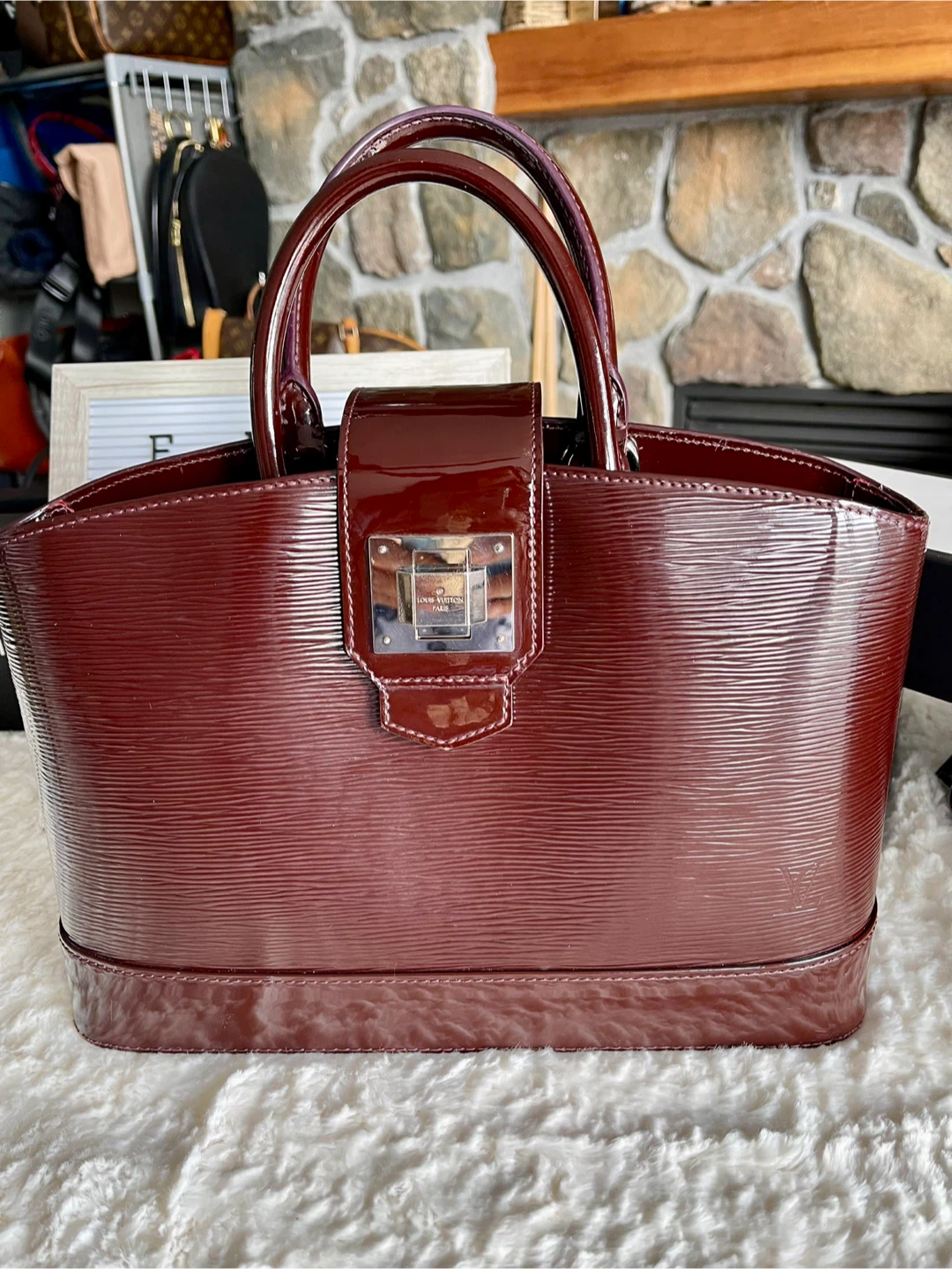 Louis Vuitton Epi Patent Leather Bag