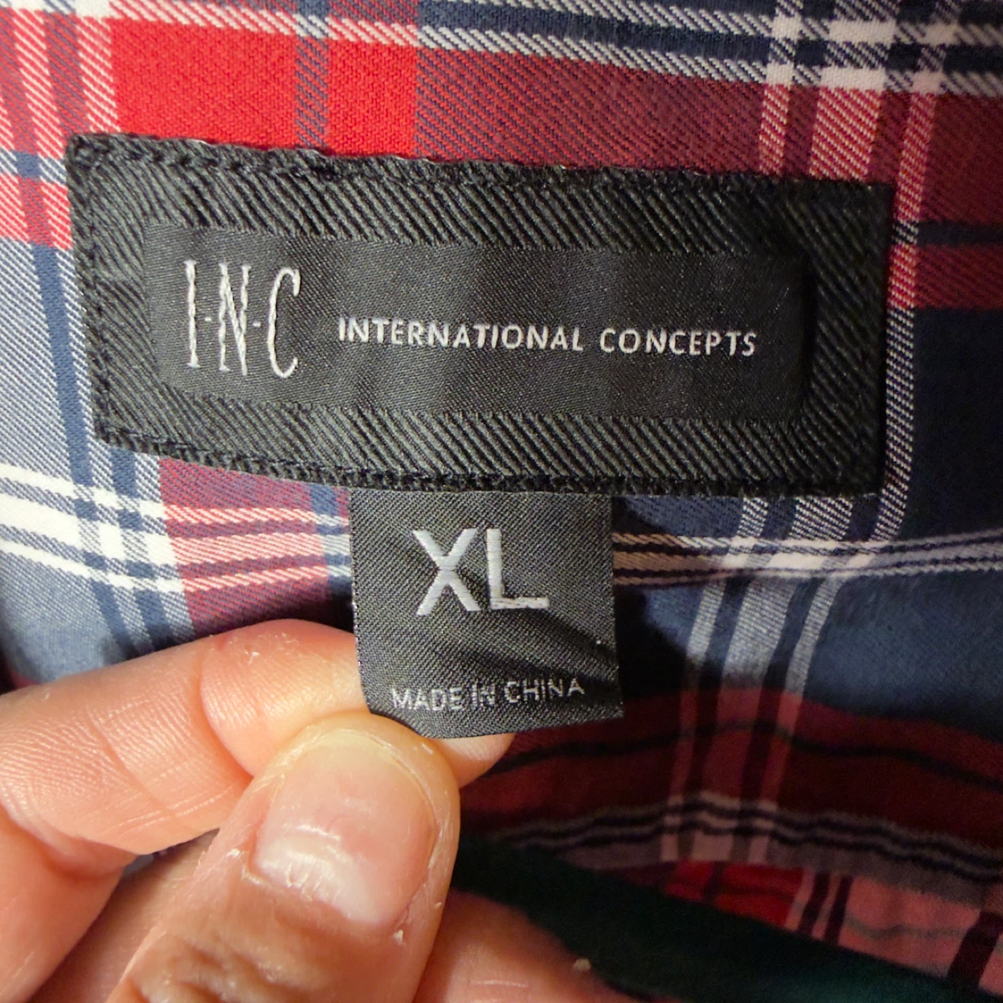 INC International Concepts Men's Plaid Short Sleeve Shirt - XL - photo 4