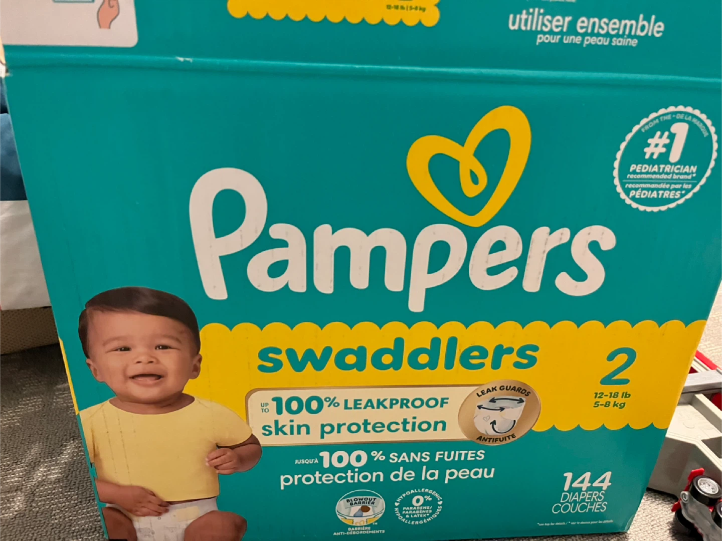 Pampers Swaddlers Diapers Size 2 - 144 Count - photo 2