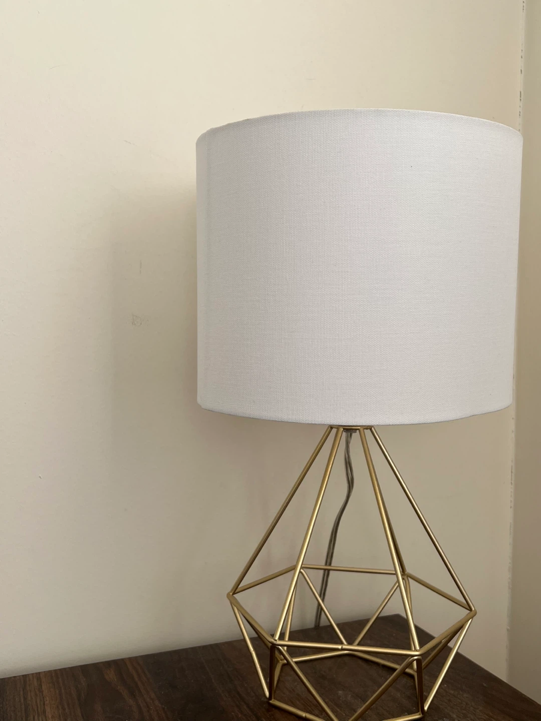 Gold Geometric Table Lamp