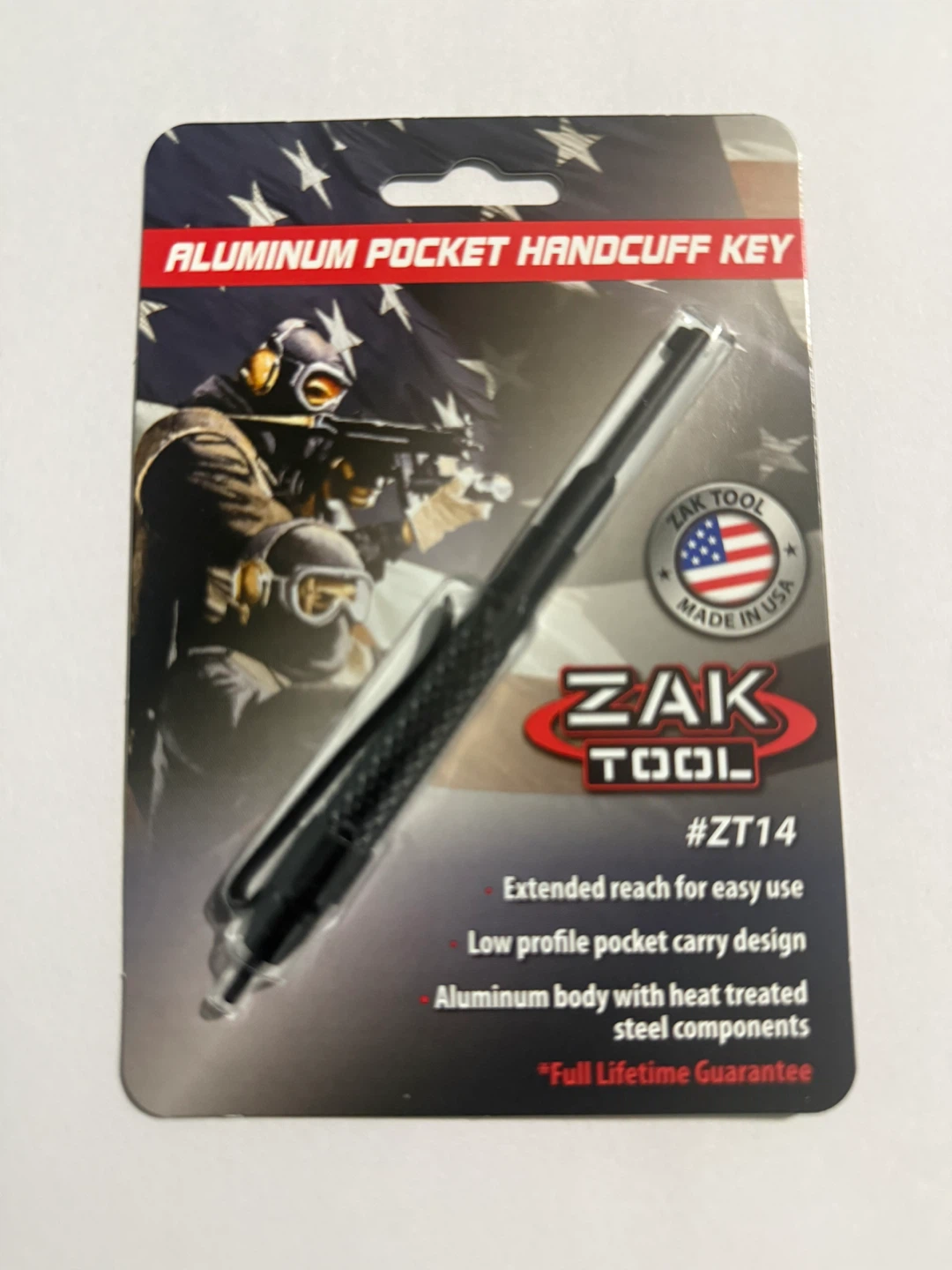 ZAK TOOL Aluminum Pocket Handcuff Key #ZT14