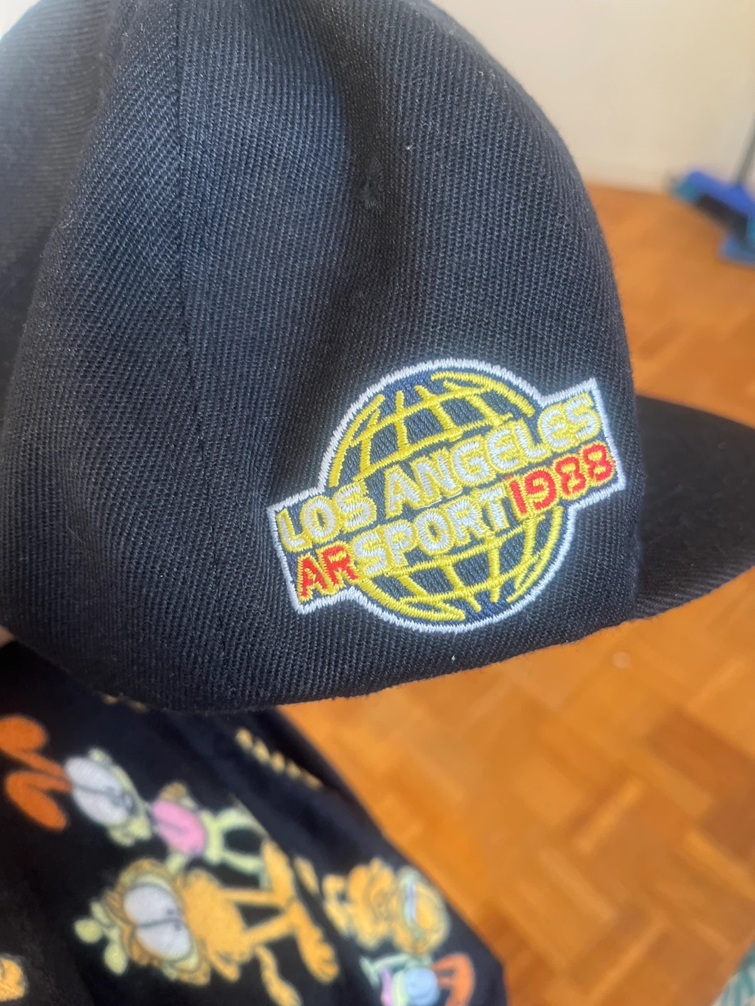 Black Baseball Cap with 'A' Logo - photo 2