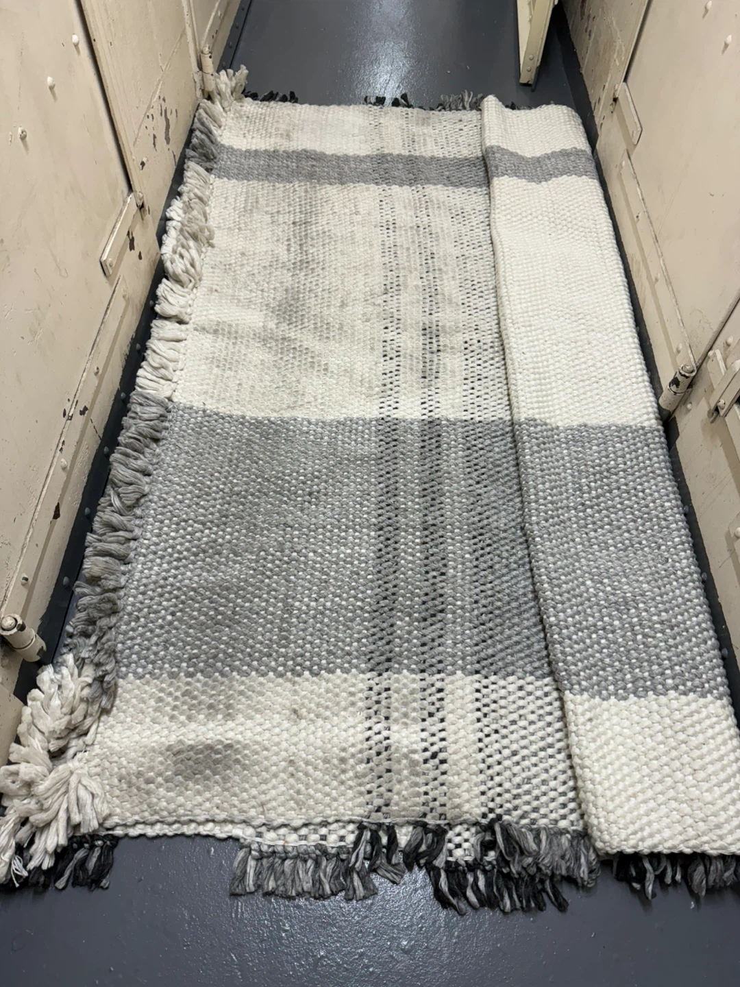 7'x10' Laurelhurst Black and White Indoor/Outdoor Plaid Area Rug - photo 2