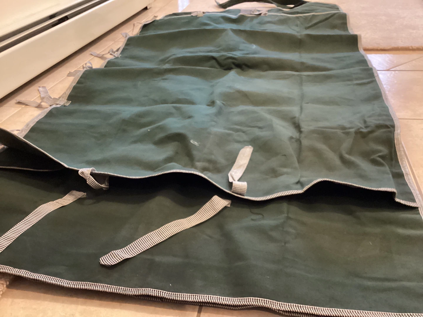 Green Canvas Tool Roll Bag - photo 2