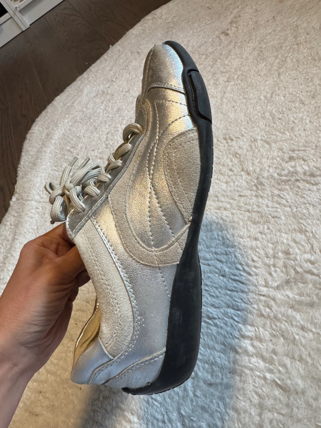 Naturalizer Silver Lace-Up Fashion Sneakers - photo 2