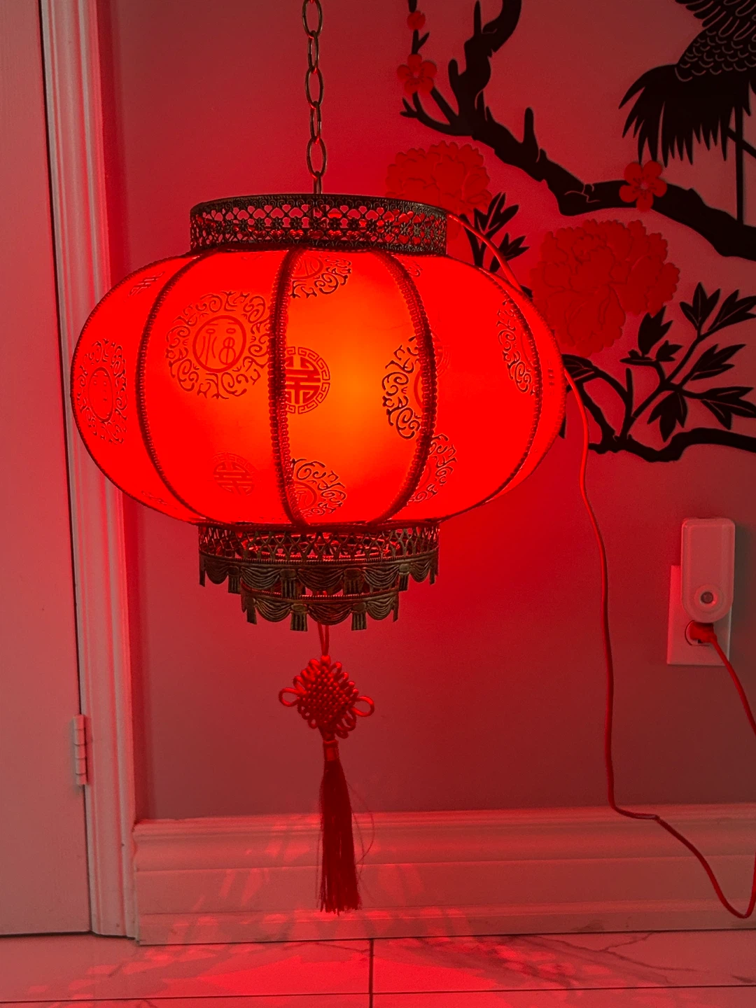 Red Decorative Lantern - Light included!