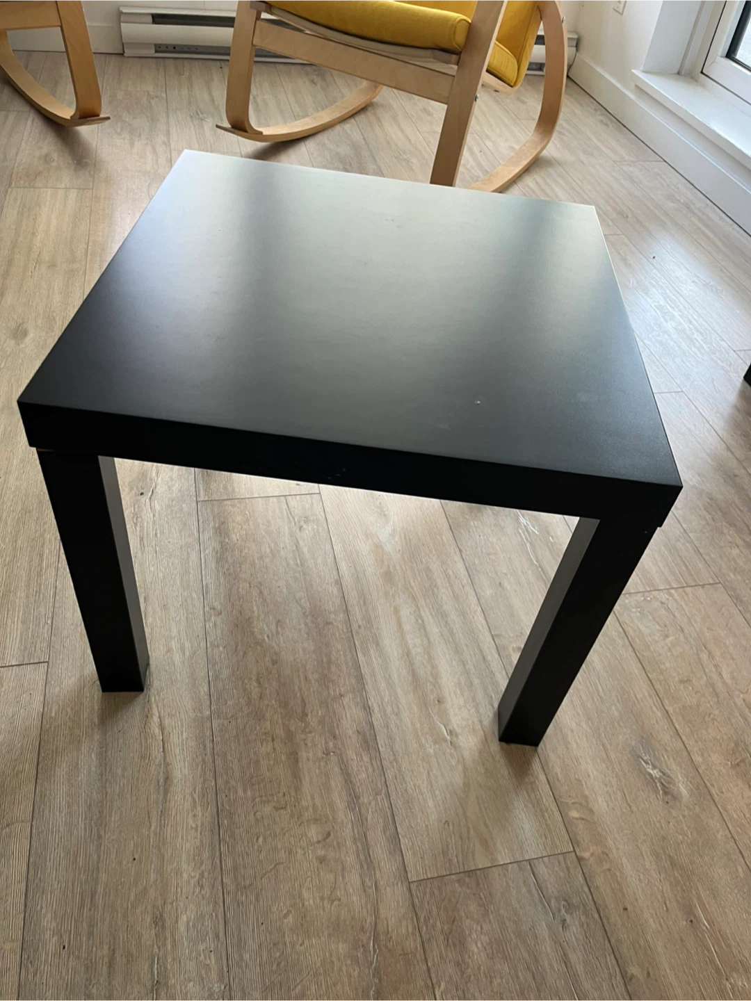 Black square coffee table by ikea , 55*55 cm - photo 2