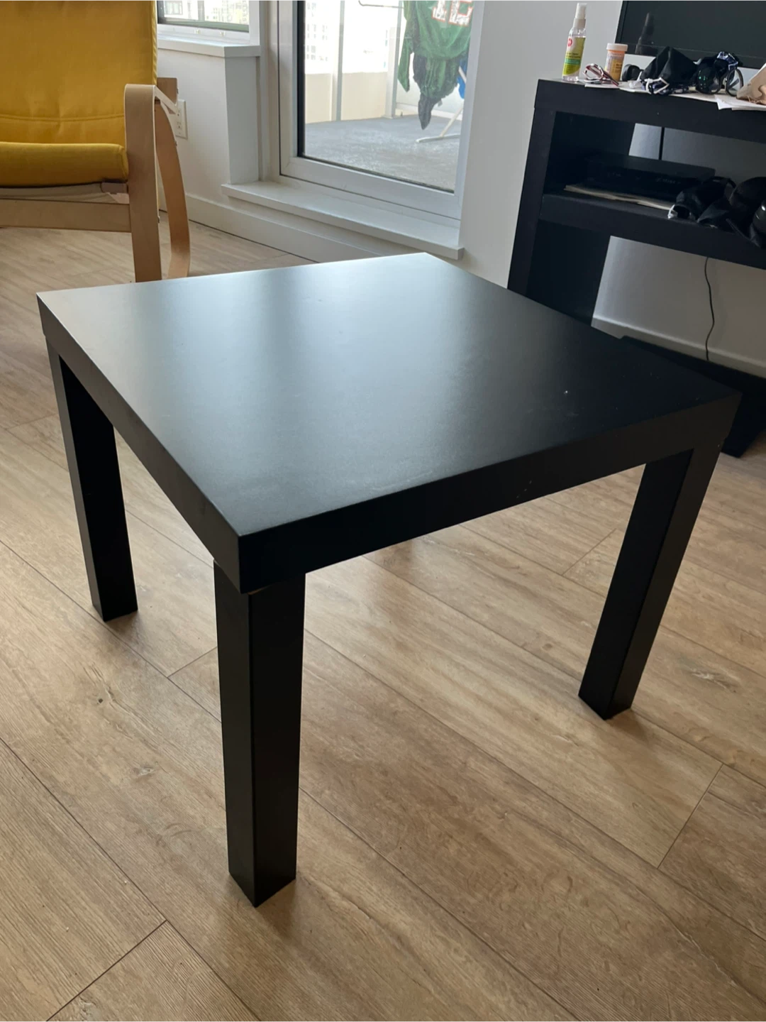 Black square coffee table by ikea , 55*55 cm
