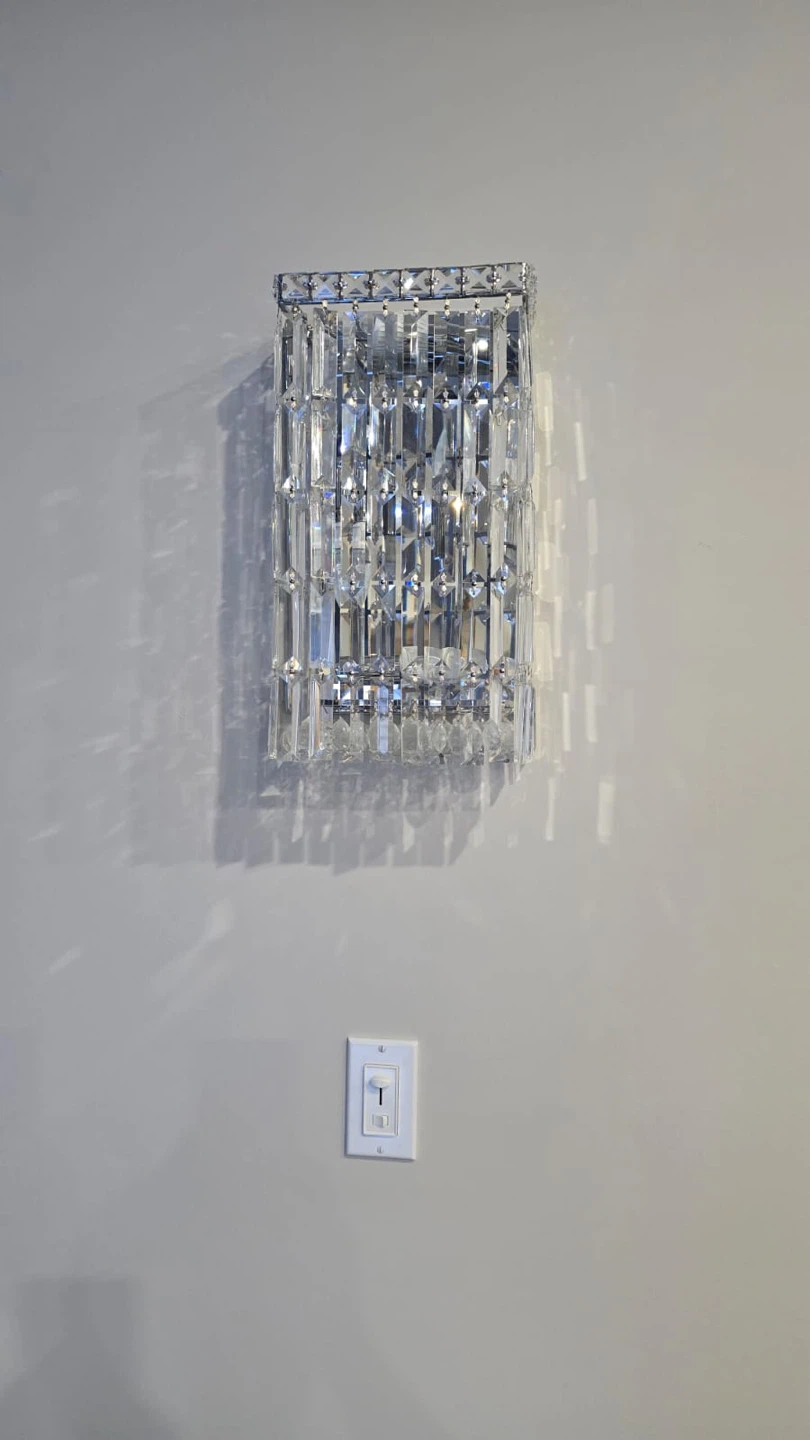Crystal Sconce Wall Light Fixture - photo 3