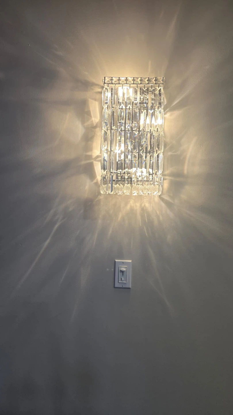Crystal Sconce Wall Light Fixture - photo 2