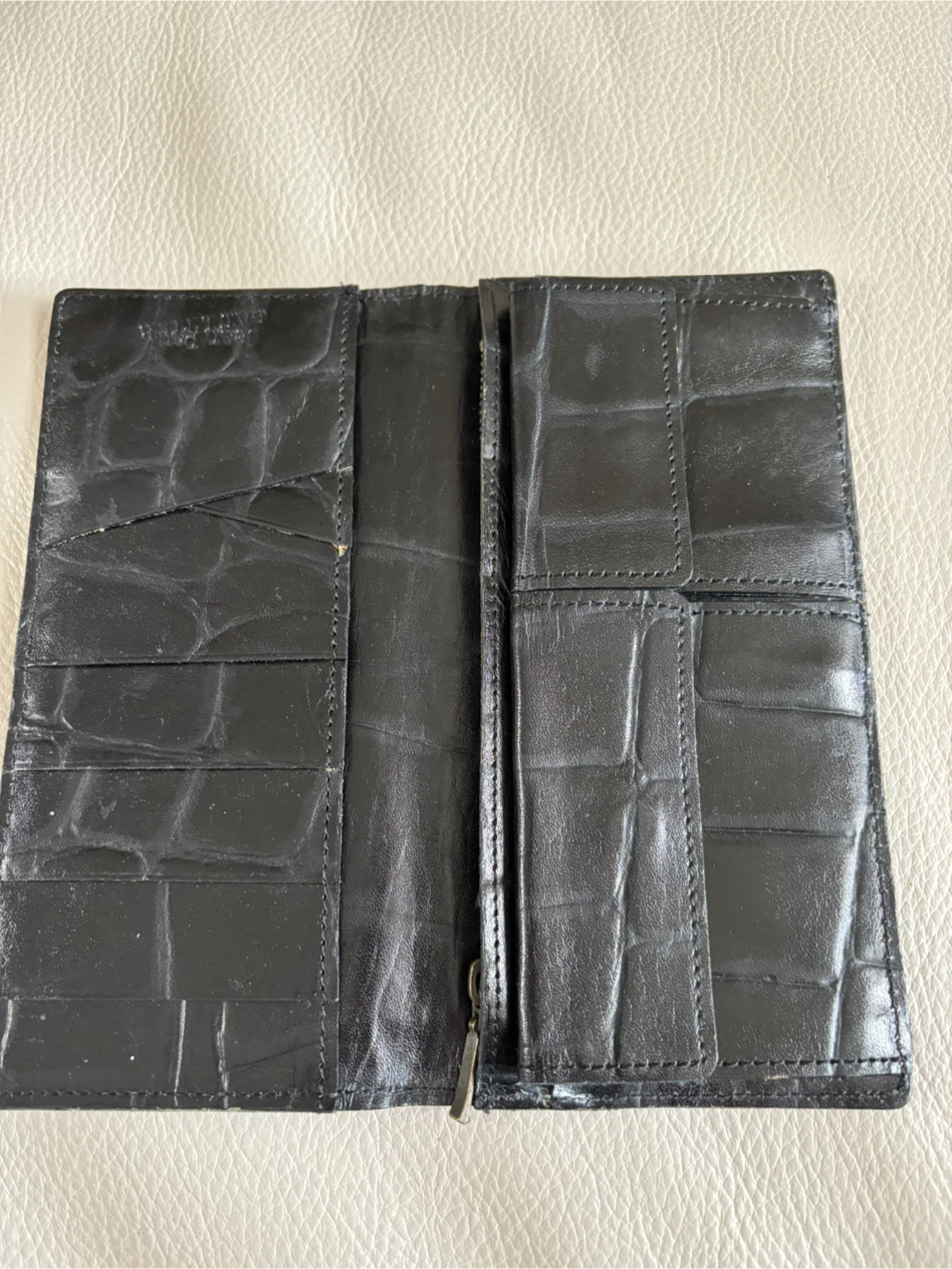 Jean Paul Gaultier Black Croc Embossed Wallet - photo 2