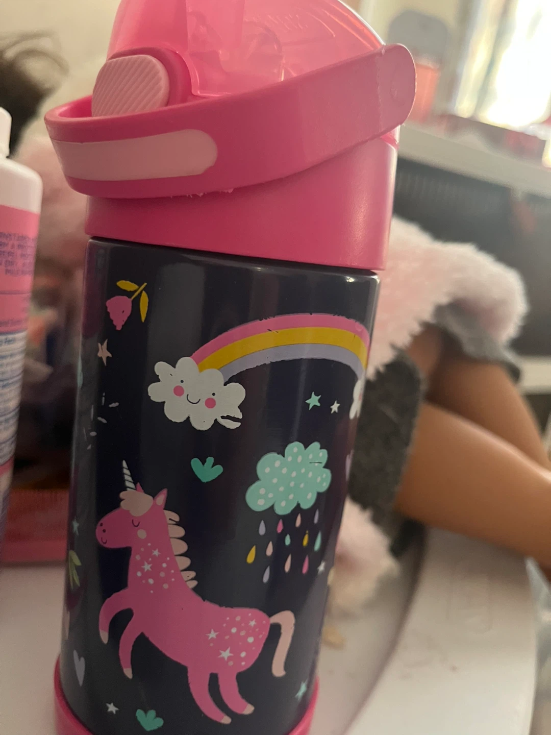 Kids Unicorn Rainbow Water Bottle