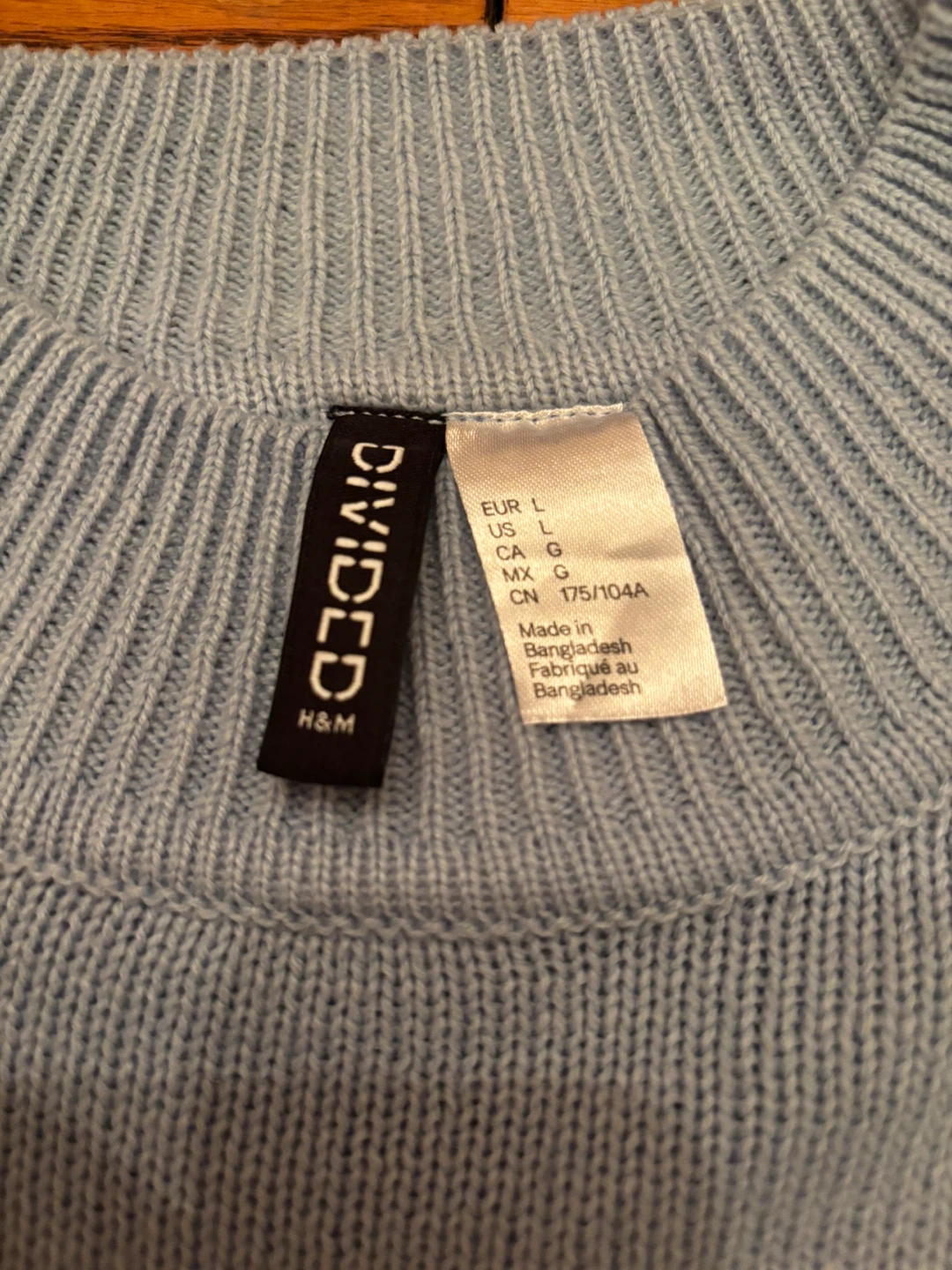 Divided by H&M Light Blue Sweater - Size L - photo 2
